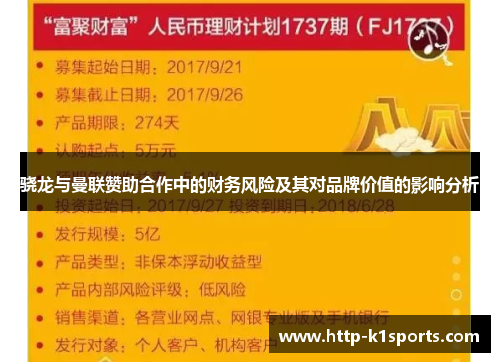 骁龙与曼联赞助合作中的财务风险及其对品牌价值的影响分析